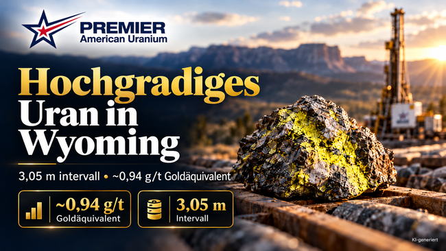 Premier American Uranium: mächtigster Uranabschnitt des Bohrjahres!