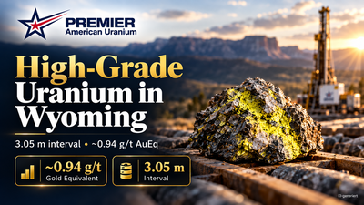 Premier American Uranium: The Most Concentrated Uranium Interval of the Drilling Year!