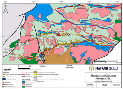 Mayfair Gold treibt seine Explorationsstrategie auf Bezirksebene voran