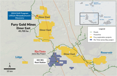  Fury gibt Ergebnisse metallurgischer Tests für das Lithium-Vorkommen Ninaaskumuwin bekannt – mit einem potenziellen, direkt versandfähigen Erzkonzentrat von 6,0 % Li₂O₅ und einer Ausbeute von 77 %