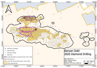 Banyan Gold durchschneidet 1,05 g/t Gold auf 52,8 Metern sowie Gold im Bonanza-Grad im Powerline-Vorkommen, AurMac, Yukon, Kanada