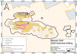 Banyan Gold durchschneidet 1,88 g/t Gold auf 17,9 Metern in der Lücke zwischen Airstrip und Powerline und identifiziert hochgradiges Gold im Untergang von Airstrip bei AurMac, Yukon, Kanada