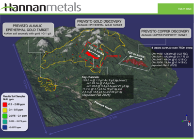 Hannan Demonstrates Systematic Expansion of Previsto Gold Footprint