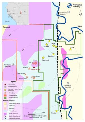 Fortuna stößt bei Southern Arc in Diamba Sud auf eine 12,8 Meter mächtige Ader mit 7,8 g/t Gold und treibt die Exploration in Bambadji (Senegal) voran