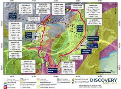 Discovery Reports Positive Drill Results at Key Growth Projects,  Resource Estimates for Dome and TVZ on Track for Late 2026 