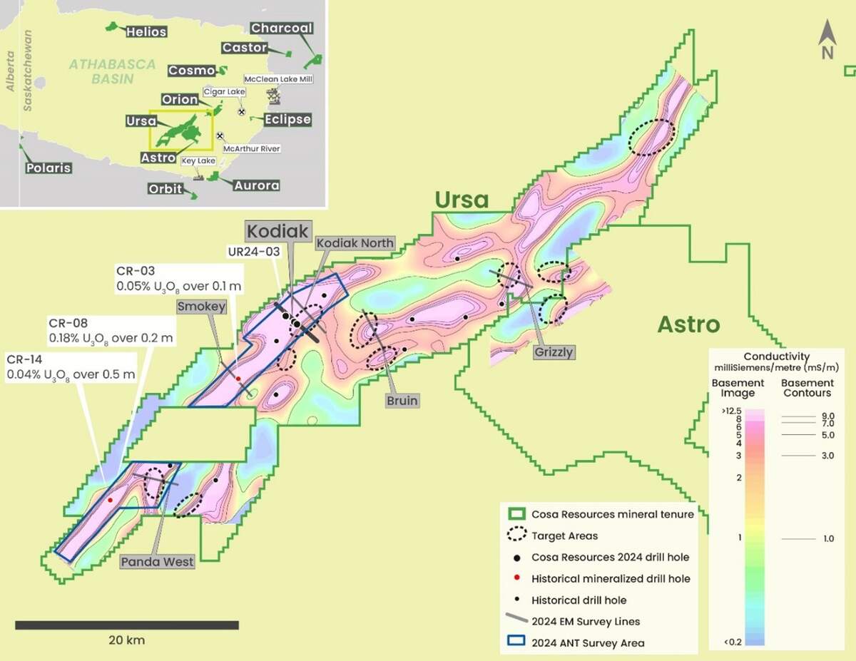 Cosa Resources meldet den Abschluss geophysikalischer Untersuchungen ...