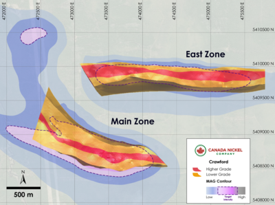 Updated Mineral Resource Estimate Doubles Measured & Indicated  Resources at Canada Nickel’s Crawford Nickel Sulphide Project