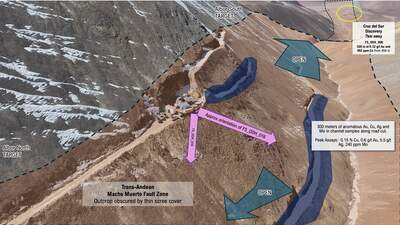 Mogotes Metals Drills 180 m at 0.98% Copper Equivalent, Expanding the Albor Copper-Gold-Silver-Molybdenum Discovery at Filo Sur, Vicuña District