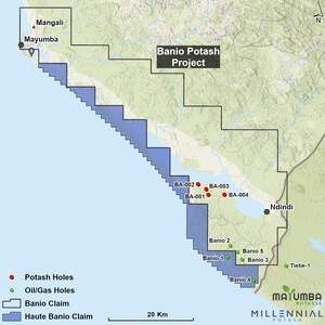 Millennial Potash Expands Land Position by 20% with New Exploration Permit at its Banio Potash Project