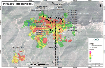 Axo Metals erfasst im San-Antonio-Projekt 23,6 Meter mit 2,13 g/t von der Oberfläche