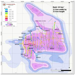 Canada Nickel Reports Additional Exploration Drilling Results at Reid Nickel Sulphide Property Including Over 1 kilometre of Nickel Mineralization