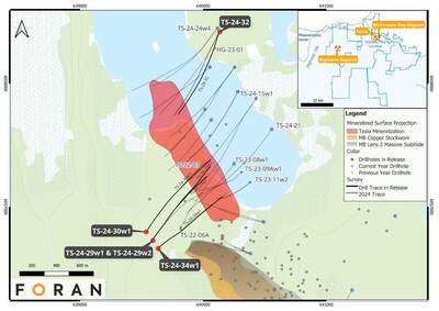 Foran Commences 2025 Winter Drill Program at Tesla Zone