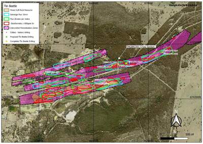 Tin Beetle tin discovery confirms hub and spoke potential at Taronga tin project