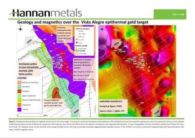 Hannan Discovers 2.4 km Long Geophysical IP Anomaly at the Vista Alegre Epithermal Prospect at Valiente, Peru