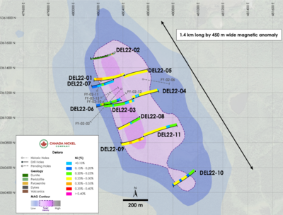 Canada Nickel Confirms Large Scale Discovery at Reid and Provides Regional Exploration Update
