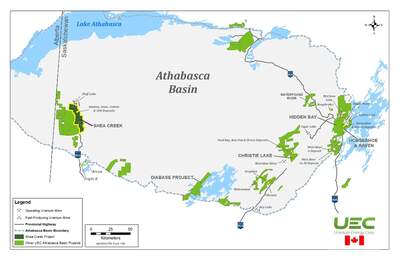 Uranium Energy Corp Files S-K 1300 Technical Summary Report for Shea Creek Project in Saskatchewan 