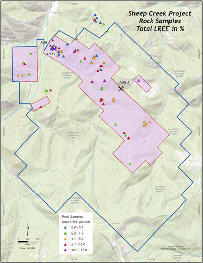 Sheep Creek Surface Samples Results Produce Up To 17.13% TREE 
