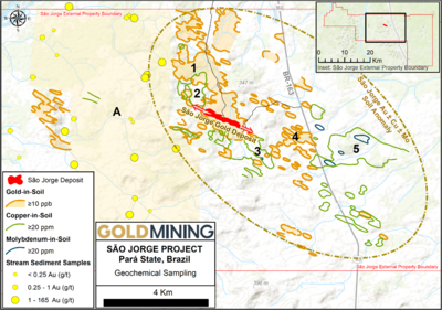GoldMining Reports Targets Expansion at São Jorge Gold Project, Brazil