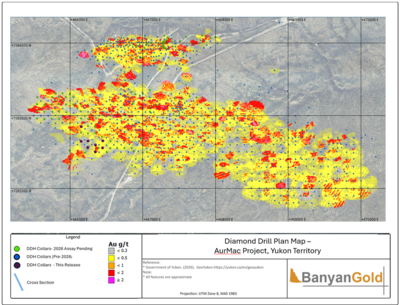 Banyan Gold durchschneidet 5,58 g/t Au auf 21,7 m in einer neuen hochgradigen Goldzone im Powerline-Vorkommen des AurMac-Projekts im Yukon, Kanada