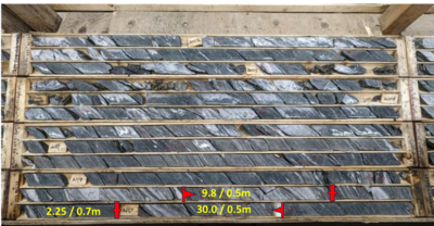 Gold Terra Intersects 12.93 g/t Gold over 1.7 Metres in the Campbell Shear 200 metres below the Con Deposit, Con Mine Option Property, NWT