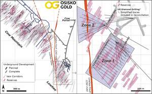 Osisko Gold gibt die endgültigen Ergebnisse seines Infill-Programms in der Lowhee-Zone auf dem Cariboo-Goldprojekt bekannt