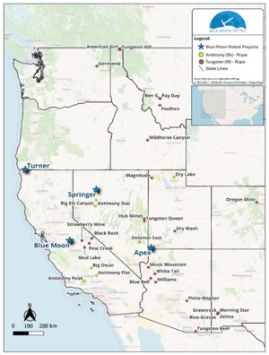 Blue Moon Acquires the Turner Copper-Gold VMS Deposit to Further Advance its Western U.S. Critical Mineral Hub and Spoke Model 