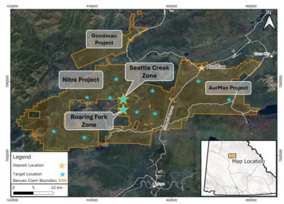 Banyan Gold Intersects High-Grade Mineralization at Newly Identified Roaring Fork Zone, Visible Gold at Seattle Creek Zone, Nitra Project, Yukon