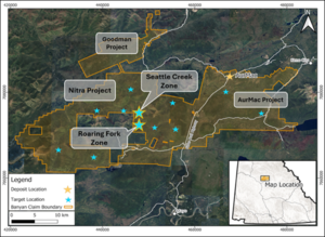 Banyan Gold bestätigt neue Gold-Silber-Entdeckung bei Seattle Creek mit 5,70 g/t Au und 544 g/t Ag über 0,5 m, Nitra-Projekt, Yukon