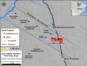 GoldMining Reports Initial Drill Results and Confirms Multiple New Mineralized Targets across São Jorge Project, Brazil.