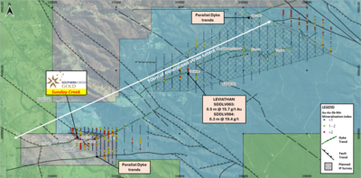 Southern Cross Gold Extends High-Grade Gold-Antimony Mineralization 200 Metres to West at Christina, Sunday Creek
